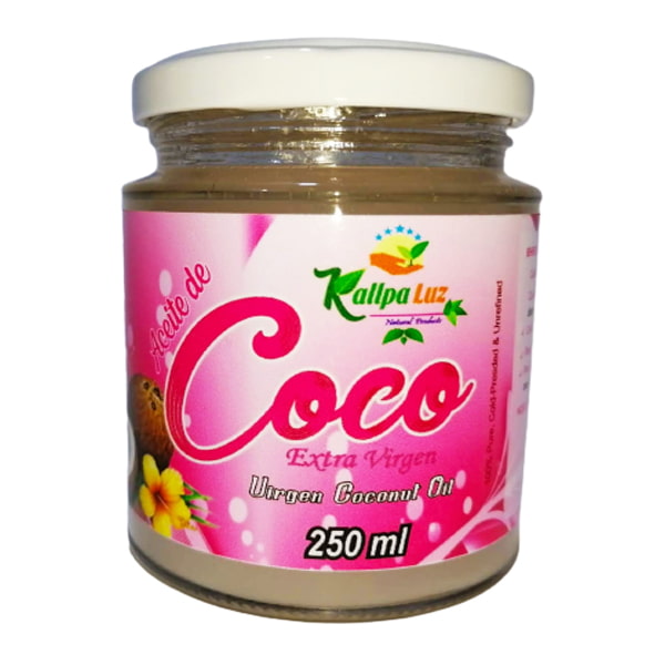 aceite de coco extra virgen de 250 ml