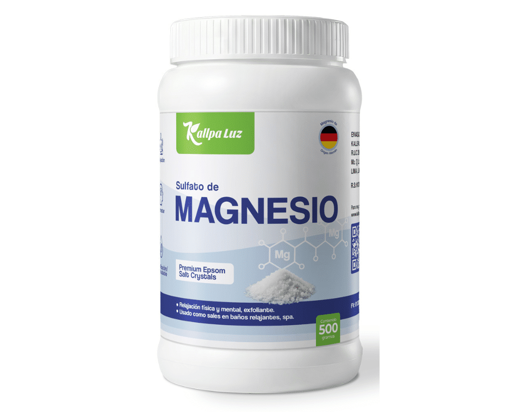 sulfato de magnesio sal de epsom 500gr